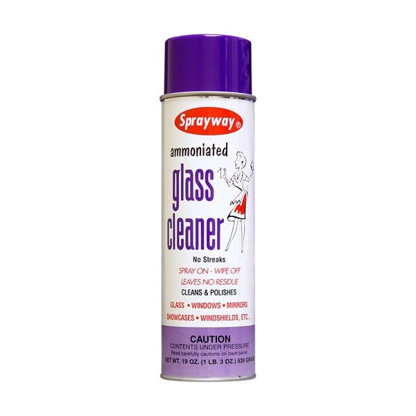 Sprayway Glass Cleaner, Clear, Amonia - SW043-1