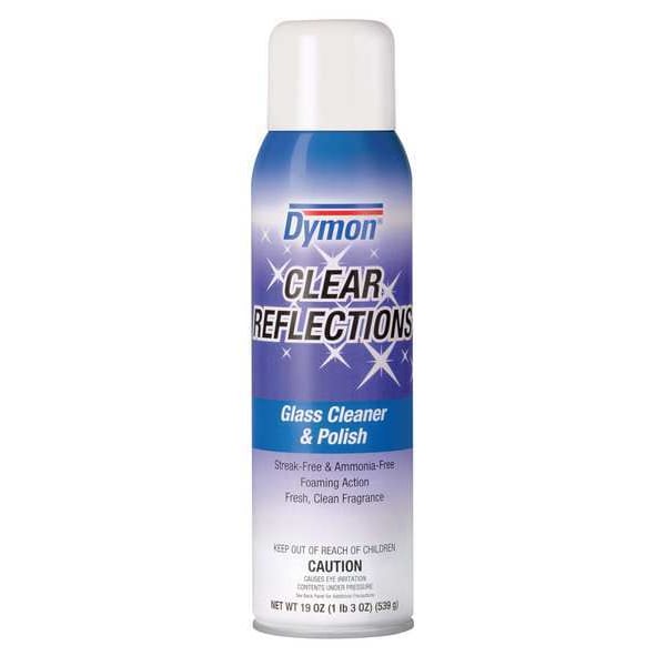 Dymon Foam Glass Cleaner, 20 oz., White, Floral, Aerosol Can, 12 PK - 38520