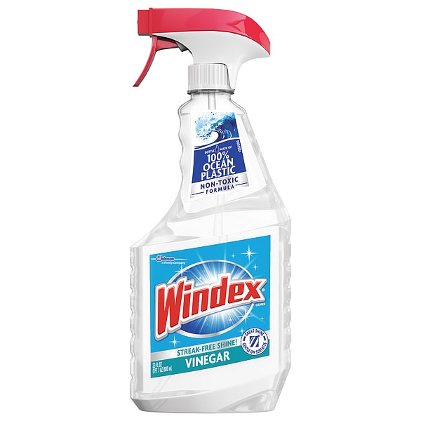 Windex Liquid Glass and Surface Cleaner, 23 oz., Clear, Unscented, Trigger Spray Bottle, 8 PK - 312620