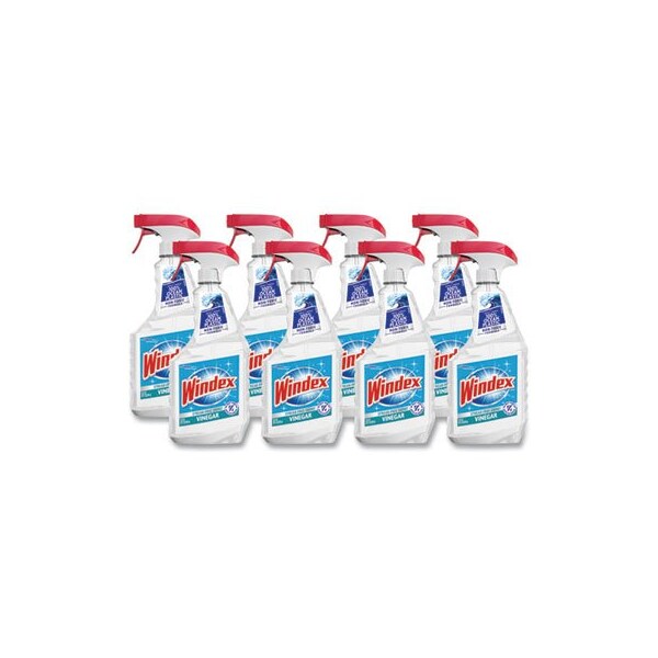 Sc Johnson Windex, Multi-Surface Vinegar Cleaner, Fresh Clean Scent, 23 Oz Spray Bottle, 8PK - 312620