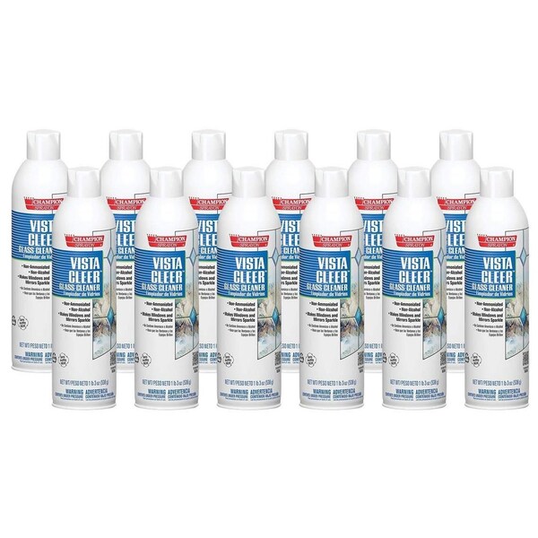 Chase Products Champion Sprayon Vista Cleer Glass Cleaner net 19 oz. Case: 12 cans., 12PK - 5155