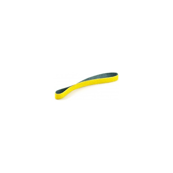 Banda de lijado recubierta de abrasivos Arc, 3/8" de ancho, 13" de largo, 40 granos, no aplicable, cerámica, Predator, amarilla - 71-003013003