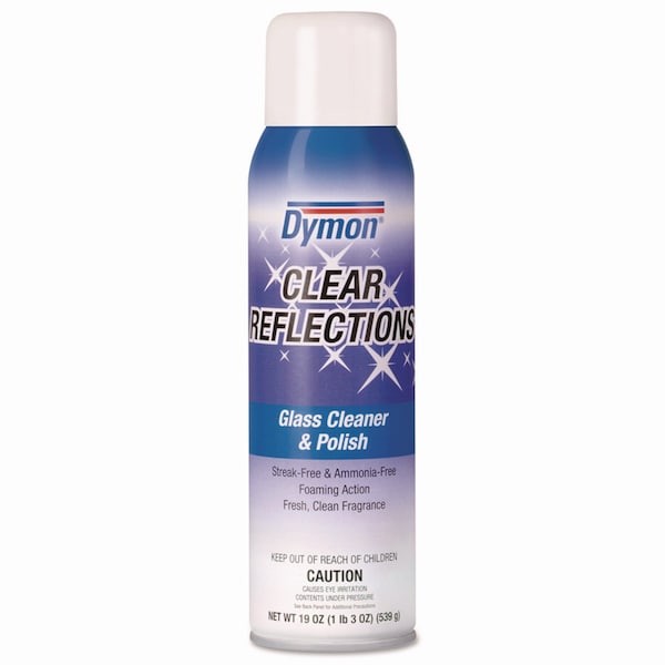 Dymon Liquid Glass Cleaner, Clear, Neutral, Aerosol Can, 12 PK - 38520