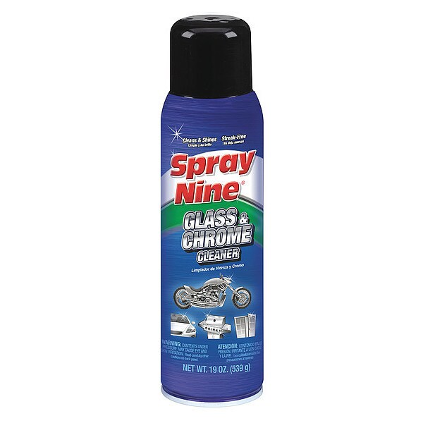 Spray Nine Glass Cleaner, 19 oz., Aerosol Can, PK6 - 23319