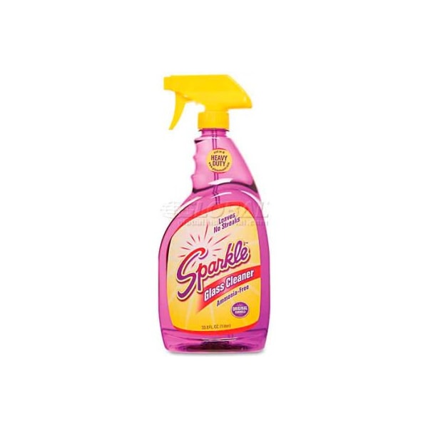 A.J. Funk And Co Sparkle Glass Cleaner, 32 oz. Trigger Spray Bottle, 12 Bottles - 20345 - 20345
