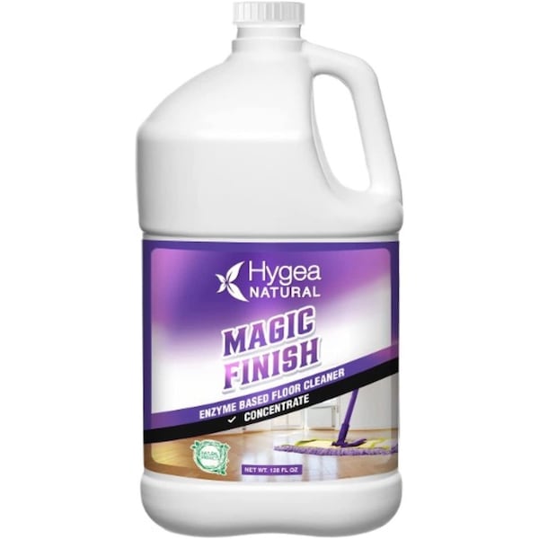 Hygea Natural Magic Finish  Natural EnzymeBased Floor Cleaner Concentrated Gallon 128 oz - HN-4001