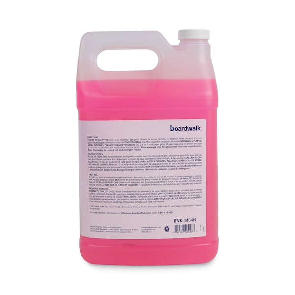 Boardwalk Neutral Floor Cleaner Concentrate, Lemon Scent, 1 gal Bottle, PK4 - 570600-41ESSN