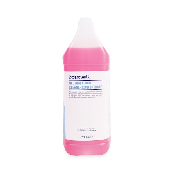 Boardwalk Neutral Floor Cleaner Concentrate, Lemon Scent, 1 gal Bottle, PK4 - 570600-41ESSN