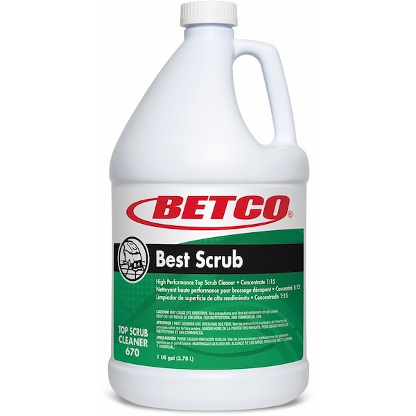 Betco Best Scrub High Performance Floor Cleaner, 1 gal, 4PK - 6700400