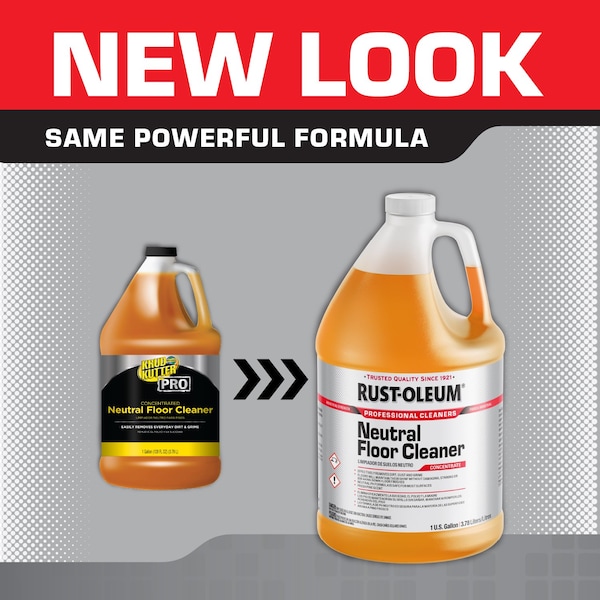 Rust-Oleum Professional Cleaners Neutral Floor Cleaner, 128 oz, PK4 - 352240
