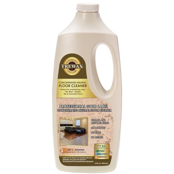 Trewax Floor Cleaner, 32 oz Bottle, Liquid, Floral, Dark Green - HSF901