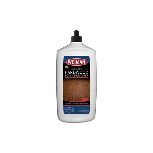 Weiman Wholesale Pricer WEIMAN, HIGH TRAFFIC HARDWOOD POLISH AND RESTORER, 32 OZ SQUEEZE BOTTLE, 6PK - 523