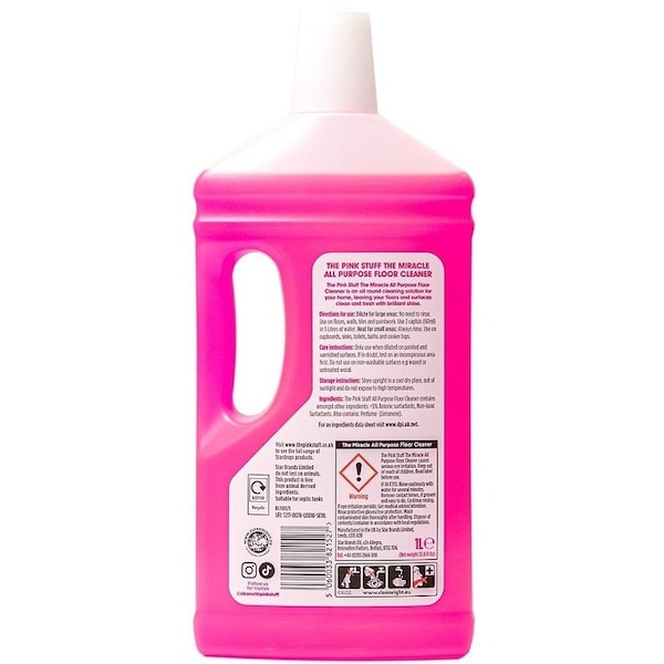 Gsd Distribution The Pink Stuff Miracle All Purpose Floor Cleaner, 33.8 fl-oz, Fresh Rhubarb - 82375