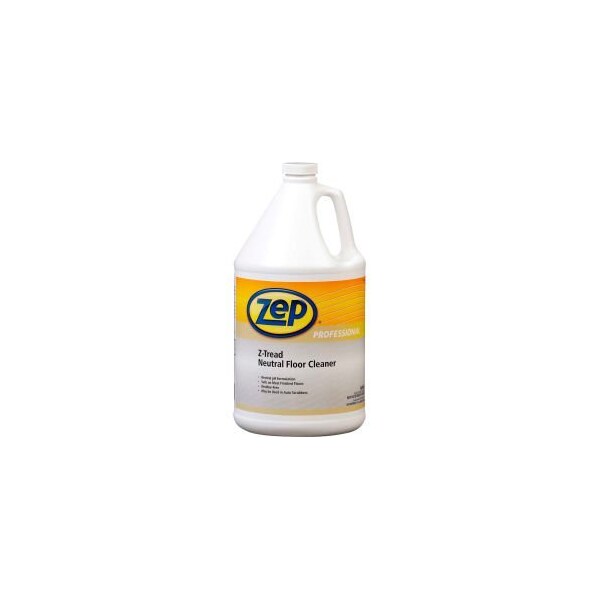 Amrep Zep Z-Tread Neutral Floor Cleaner, Gallon Bottle, 4 Bottles - 1041452 - 1041452