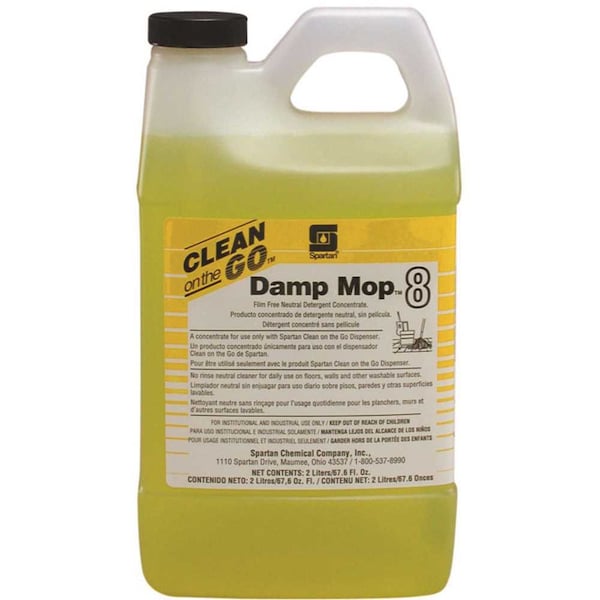 Spartan Chemical Damp Mop 2 Liter Lemon Scent Neutral Floor Cleaner - 473602