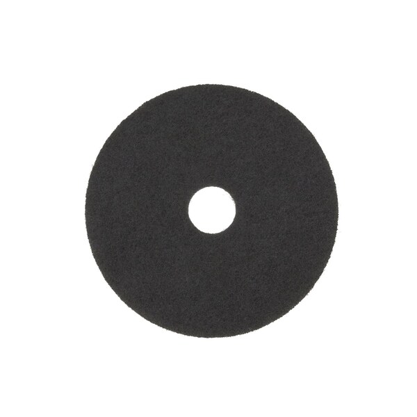 3M 3M 17 in. D Non-Woven Natural/Polyester Fiber Floor Pad Disc Black - 7200-17