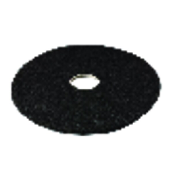 3M 3M 17 in. D Non-Woven Natural/Polyester Fiber Floor Pad Disc Black - 7200-17