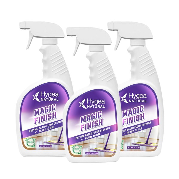 Hygea Natural Magic Finish  Natural EnzymeBased Floor Cleaner Ready to use 24oz Spray 3 pack - HN-3001-3