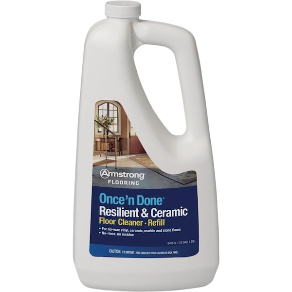 Armstrong Flooring Once 'N Done 1/2 Gal. Ready-To -Use Resilient & Ceramic Floor Cleaner Refill - 00337406