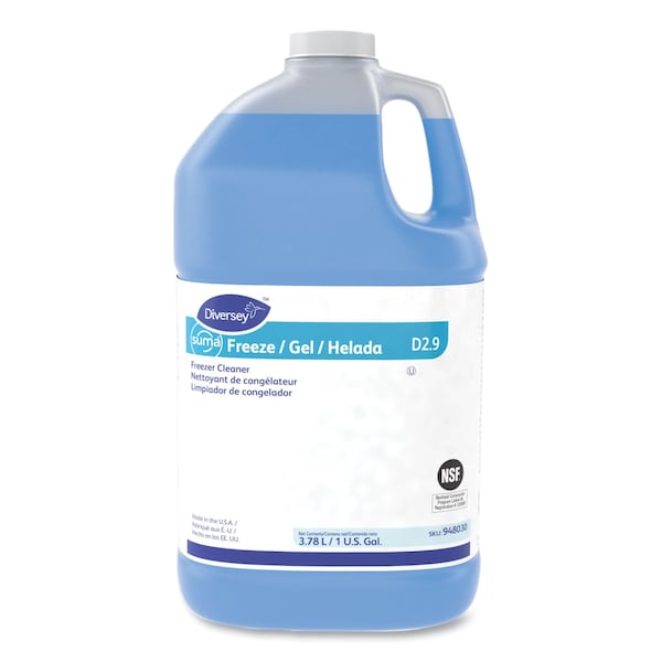 Diversey Suma Freeze D2.9 Floor Cleaner, Liquid, 1 gal, PK4, 4PK - 948030