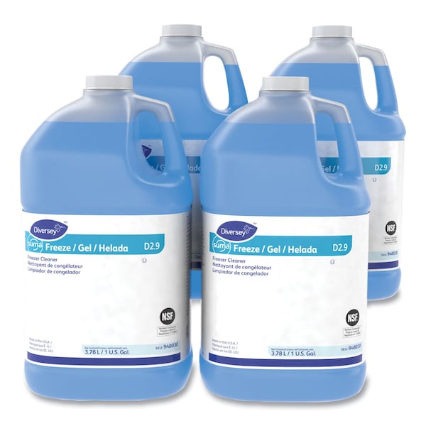 Diversey Suma Freeze D2.9 Floor Cleaner, Liquid, 1 gal, PK4, 4PK - 948030