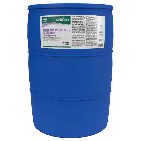 Theochem RINSE NO MORE PLUS LAVENDER - 55 GL DRUM, Floor Cleaner - 100447-99990-53