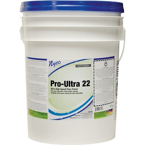 Nyco Floor Finish, 5 gal, Liquid, Acrylic Polymer, White - NL175-P5