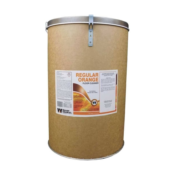 Warsaw Chemical Regular Orange Floor Cleaner, Pine Scent, 50lbs drum - 30695-0000650