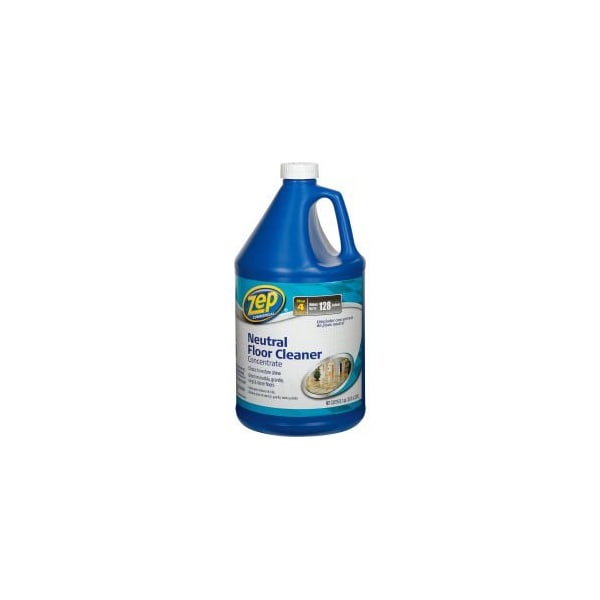 Amrep Zep Neutral Floor Cleaner Concentrate, Gallon Bottle, 4 Bottles - ZUNEUT128 - ZUNEUT128