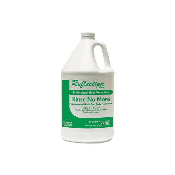 Theochem Rinse-No-More Floor Cleaner, Lemon Scent, 1 Gal, Bottle, 4PK - 445
