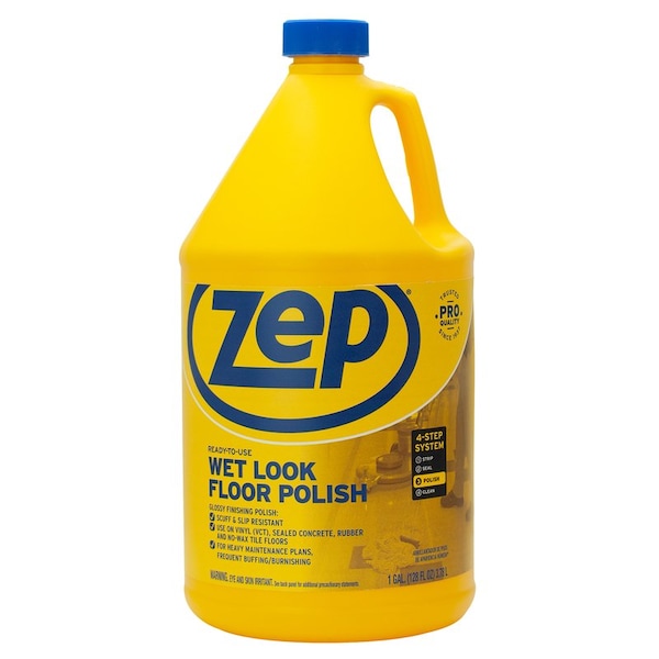Zep Zep Wet Look Floor Polish Liquid 1 gal - ZUWLFF128