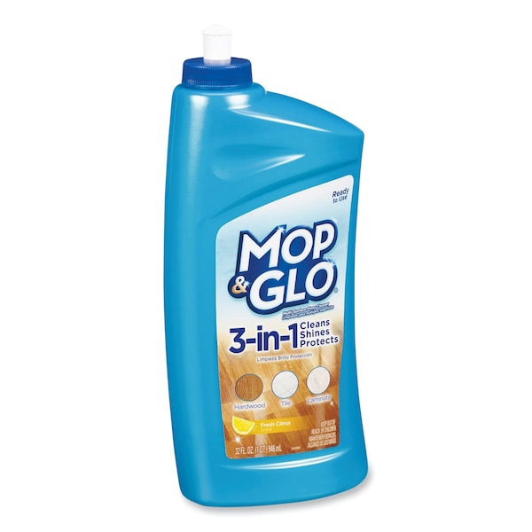 Mop & Glo Triple Action Floor Cleaner, Fresh Citrus Scent, 32 oz Bottle - 19200-89333