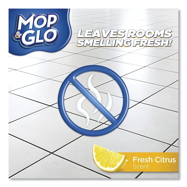 Mop & Glo Triple Action Floor Cleaner, Fresh Citrus Scent, 32 oz Bottle - 19200-89333