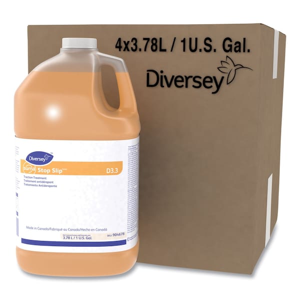 Diversey Suma Stop Slip Traction Treatment, Unscented, 1 gal Bottle, PK4, 4PK - 904678