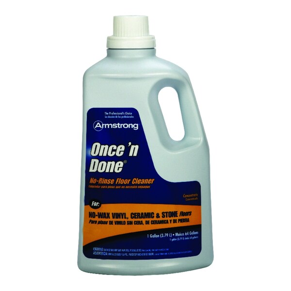 Oncen Done Armstrong Once'N Done Citrus Scent Floor Cleaner Liquid 1 gal - 00330408