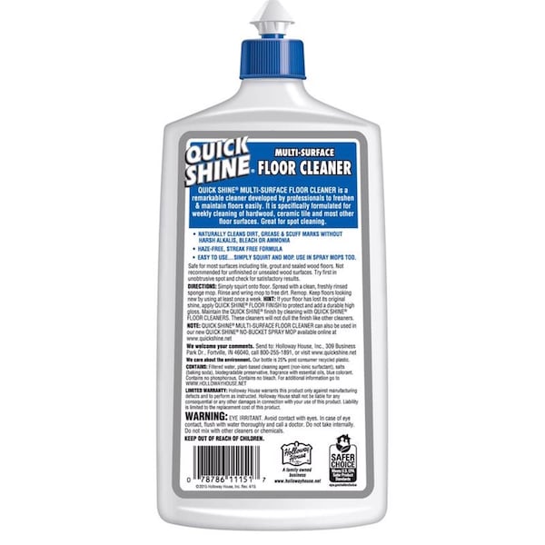 Holloway House Holloway House Quick Shine Fresh Scent Multi-Surface Floor Cleaner Liquid 27 oz - 11151-7