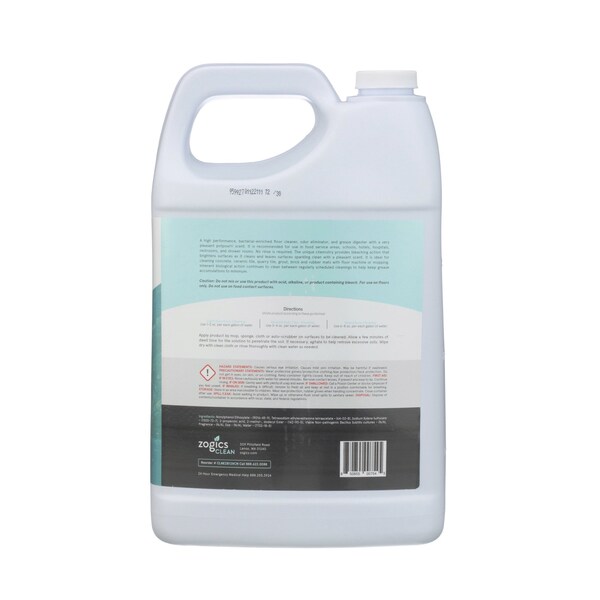 Zogics Enzyme Enriched Floor Cleaner and Deodorizer, 1 Gallon, 4PK - CLNEZB128CN-4