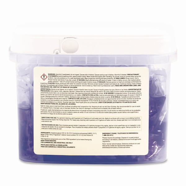 Brighton Professional Dissolvable Floor Cleaner Packets, Heavy Duty, Fresh Citrus Scent, 38 oz, 50PK - BPR28368-B