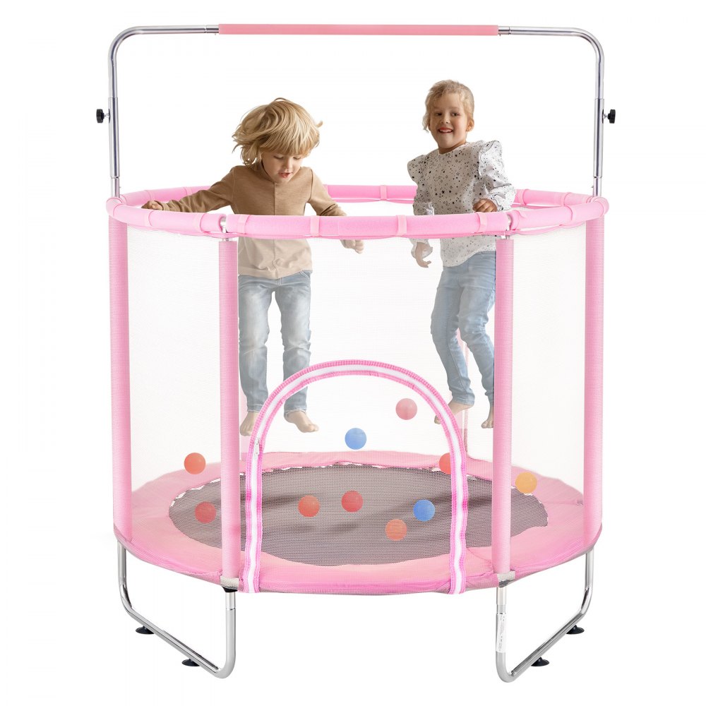 55" Trampoline for Kids Mini Toddler Trampoline with Net Indoor Outdoor - DWYXBC55CDWYUF9SBV0