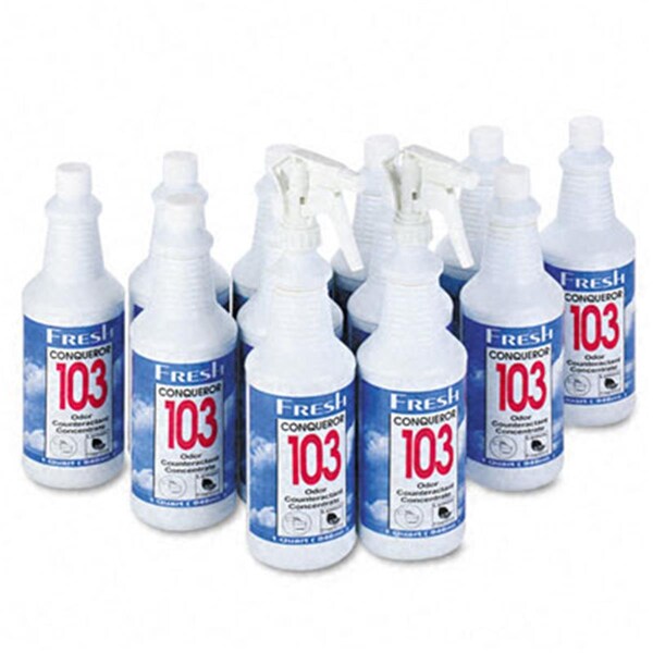 Fresh Products Conqueror 103 Concentrate  Lemon  32oz Bottles  Two per Carton - FR32362