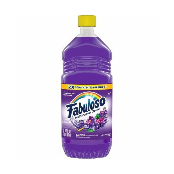 Fabuloso Fabuloso Lavender Cleaner, 33.8oz., Lavender, 12PK - CPC153096CT