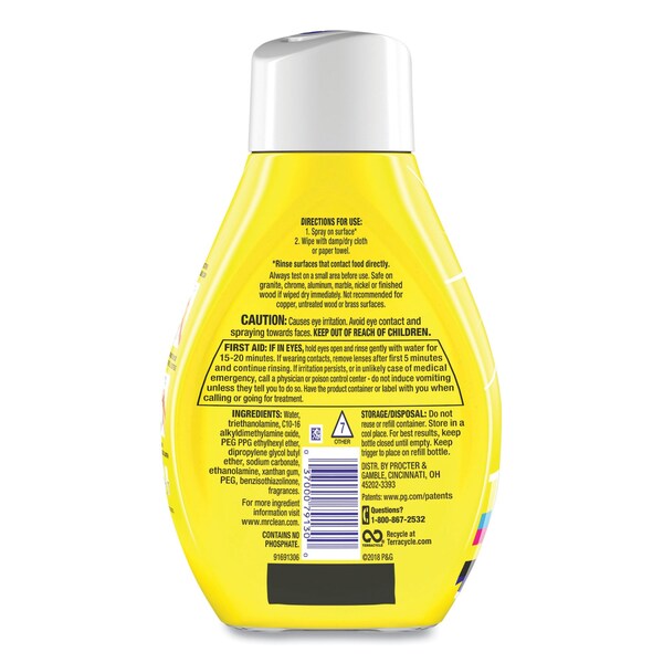 Mr. Clean Clean Freak Deep Cleaning Mist Multi-Surface Spray Refill, Lemon Zest, 16 oz Refill Bottle - 79130