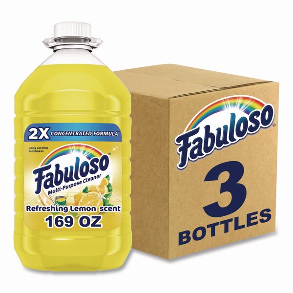 Fabuloso Multi-use Cleaner, Lemon Scent, 169 oz Bottle, 3PK - 61037885