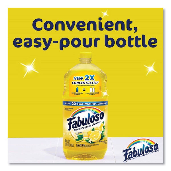 Fabuloso Multi-use Cleaner, Lemon Scent, 169 oz Bottle, 3PK - 61037885