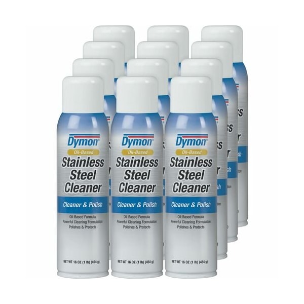 Dymon CLEANER, POLOIL, STAINLSS STL, 12PK - ITW20920CT
