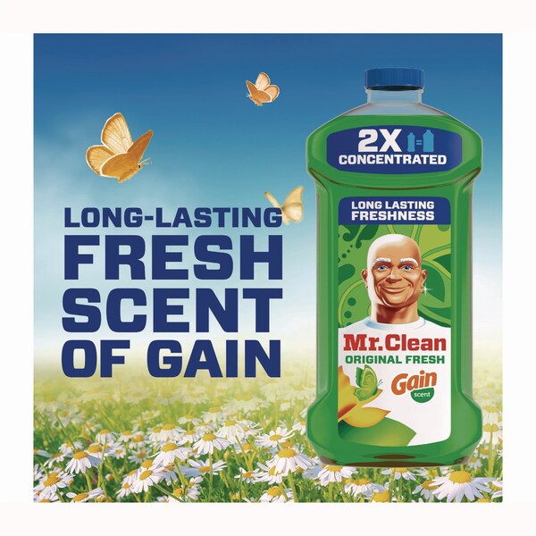 Mr. Clean Multipurpose Cleaning Solution, Gain Original Fresh Scent, 64 oz Bottle - 10724