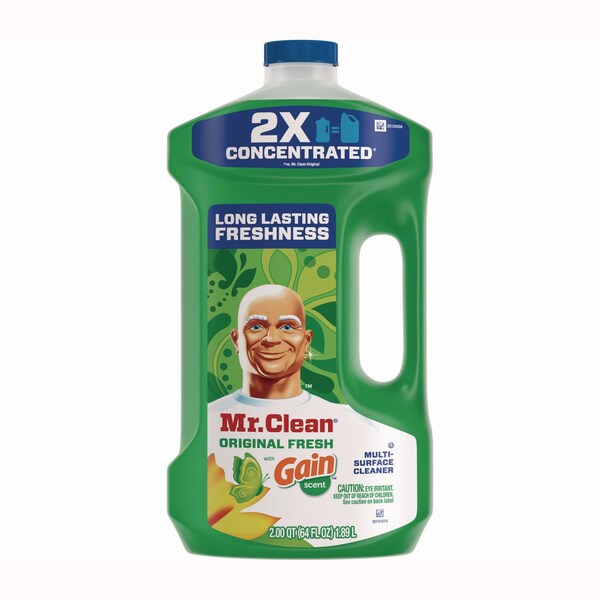 Mr. Clean Multipurpose Cleaning Solution, Gain Original Fresh Scent, 64 oz Bottle - 10724