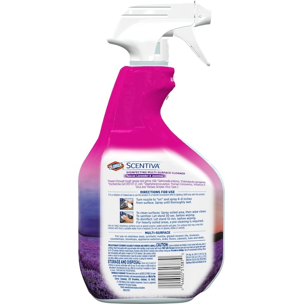 Clorox Clorox Scentiva Jasmine/Lavender Scent Deodorizing Multi-Purpose Cleaner Liquid 32 oz - 31387