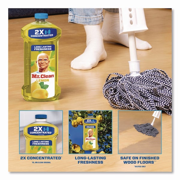 Mr. Clean Multi-Surface Antibacterial Cleaner, Lemon Scent, 23 oz Bottle, 6PK - 80375756