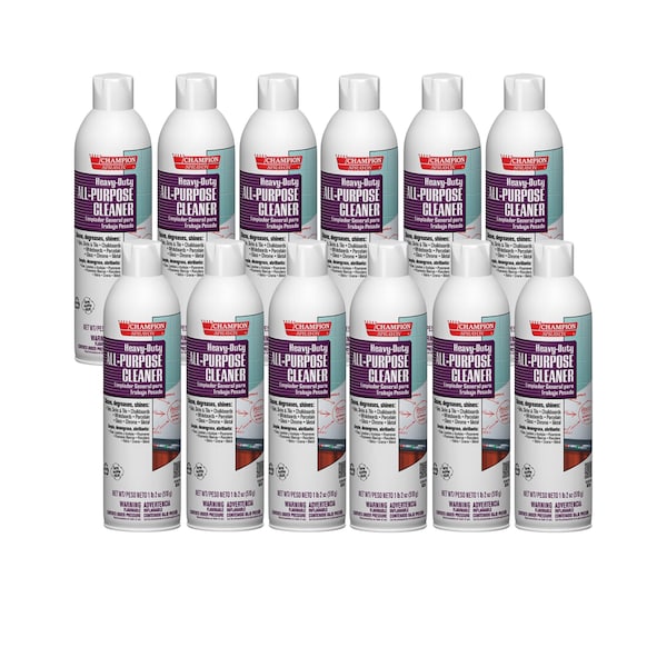 Chase Products Champion Sprayon All-Purpose Cleaner net 18oz. Case: 12 cans., 12PK - 5161
